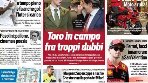 Tuttosport in taglio basso: "Maignan: Supercoppa a rischio"