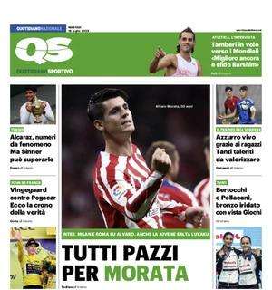 QS: "Tutti pazzi per Morata. Inter, Milan, Roma e Juve sullo spagnolo"