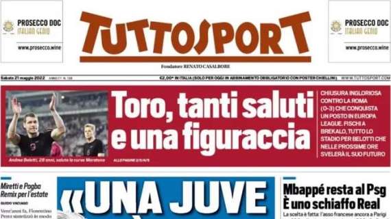 Tuttosport in prima pagina: "Il derby scudetto fa più ricca Milano"