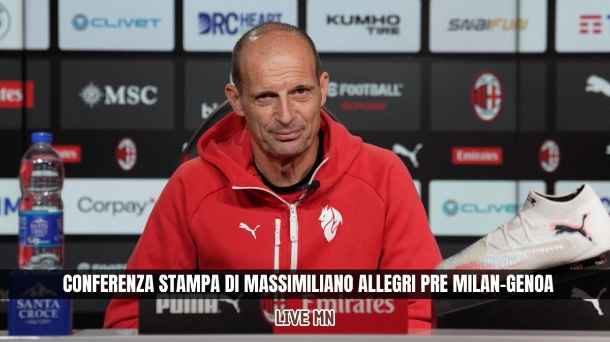 LIVE MN – A breve la conferenza stampa di Max Allegri per Milan-Genoa