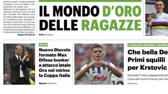 Il QS sul Milan: "Nuovo Diavolo formato Max: difesa bunker e attacco letale. Ora nel mirino la Coppa Italia"