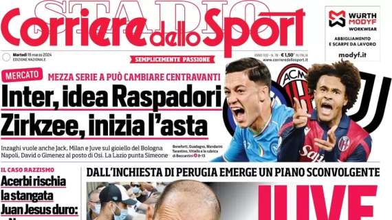 Mercato estivo, il CorSport in prima pagina: “Zirkzee, inizia l’asta. Milan e Juventus sul gioiello del Bologna”
