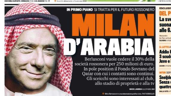 Milan d'Arabia: Berlusconi pronto a cedere il 30% al fondo sovrano del Qatar