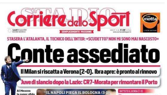 Il CorSport in prima pagina: "Il Milan si riscatta a Verona. Ibra apre: è pronto al rinnovo"