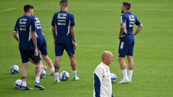 Ultimo allenamento a Coverciano, Spalletti carica gli azzurri
