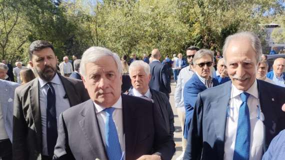 Italia, Tajani in visita a Coverciano: il Ministro ha pranzato con gli Azzurri