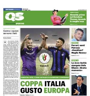 Il QS titola: "Milan in attesa: domenica sera primo match ball"