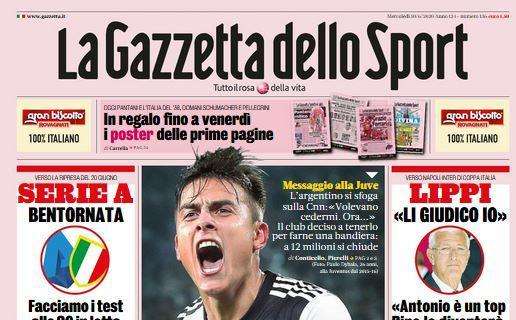 L'apertura della Gazzetta: "Milan, ultima spiaggia a Torino. Paura per Castillejo: rapinato"