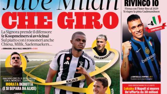 Asse Milan-Juve: le prime pagine dei principali quotidiani sportivi