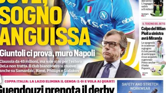Il CorSport in prima pagina: "Colpo del Milan: Pioli a sinistra avrà Miranda"