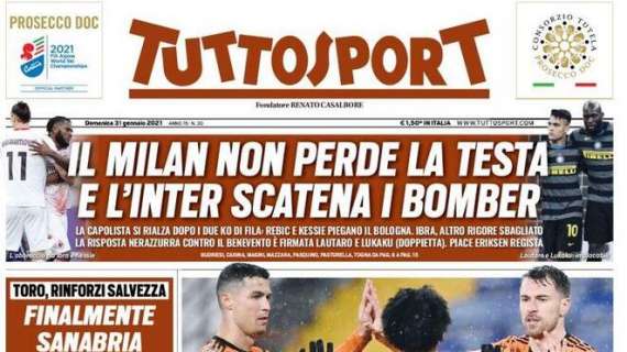 Tuttosport in prima pagina: "Il Milan non perde la testa"