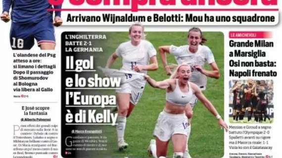 Il CorSport in prima pagina: "Grande Milan a Marsiglia"