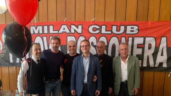 Domenica scorsa l'inaugurazione della nuova sede del Milan Club ad Albignasego: presente Filippo Galli