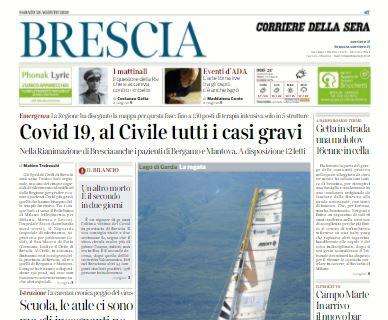Corriere di Brescia: "Tonali, il Diavolo ci mette lo zampino"