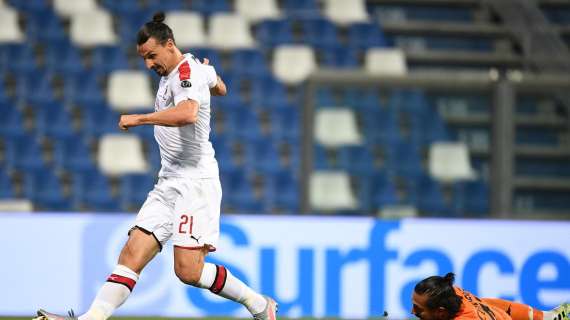 Ibrahimovic, prima doppietta dal ritorno in Serie A: l'ultima era stata quella nel derby del 2012
