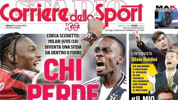 L'apertura del CorSport su Milan-Juventus: "Chi perde paga"