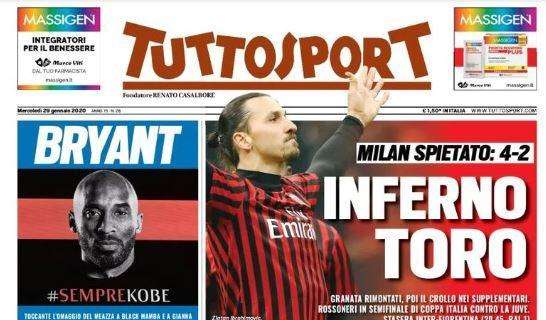 Tuttosport: "Inferno Toro". Milan spietato: 4-2