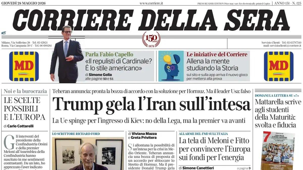 Rivoluzione Milan, il CorSera apre con le parole di Capello: "ll repulisti di Cardinale? E' lo stile americano"