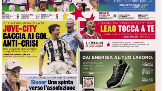 Stasera Milan-Stella Rossa. Gazzetta: "Leao, tocca a te"