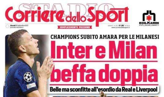 Corriere dello Sport: "Inter e Milan, doppia beffa"