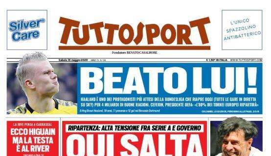 Ripresa Serie A, Tuttosport: "Qui salta tutto!"