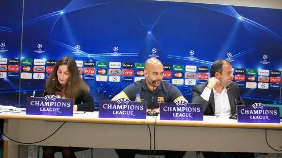 FOTOGALLERY MN - Allenamento Barça e conferenza stampa di Guardiola e Piquè a San Siro