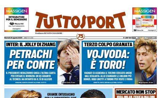 Tuttosport in prima pagina: "Ibra-Milan, fiducia Maldini"