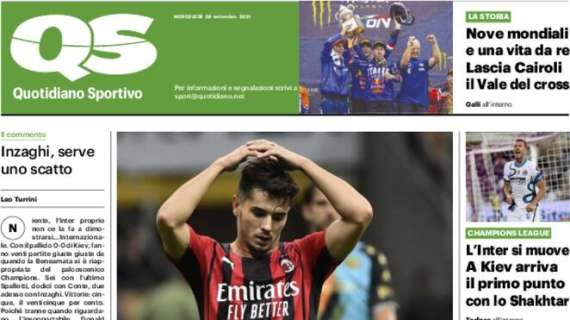 Il QS sul ko del Milan in Champions: "Una rabbia del Diavolo"