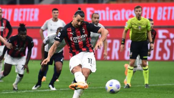 Ibra, due gol nella gara di debutto in A: prima volta per lo svedese