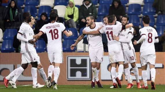 LIVE MN - Sassuolo-Milan (0-2) - Romagnoli-Suso gol, Montella respira