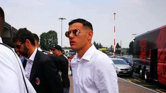 Theo Hernandez al lavoro in vista di Torino-Milan