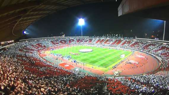 Corsera - Stella Rossa-Milan, il club di Belgrado ha chiesto l'afflusso dei tifosi per il 30% della capienza dello stadio