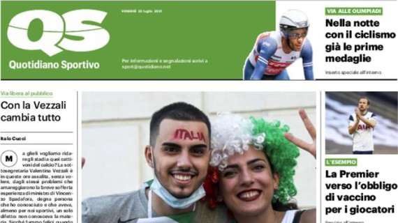 L'apertura del QS: "Green Pass per gli stadi"
