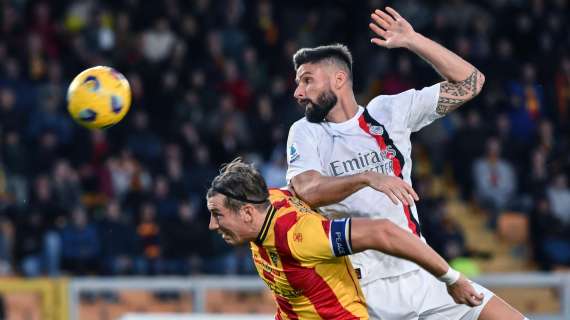 Giroud e i cartellini rossi: è la seconda espulsione in rossonero