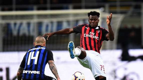 Inter-Milan 0-0, secondo cambio nei rossoneri: al 84' Bakayoko prende il posto di Kessie