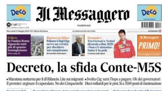 Il Messaggero: "Ripresa in bilico: Palazzo Chigi-Gravina, serve un vertice per decidere sul campionato"