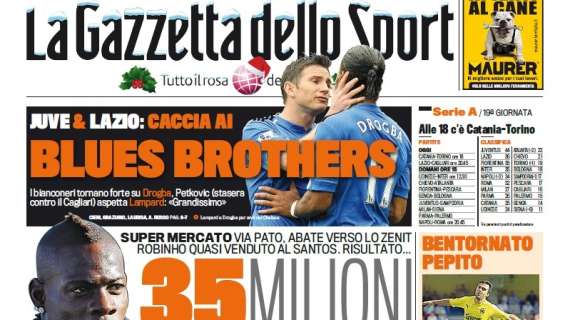 Gazzetta - Milan, supermercato! 35 milioni per Balotelli