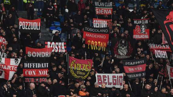 MN – Il tifo del Milan risponde (ancora) presente: settore ospiti pieno all’Olimpico