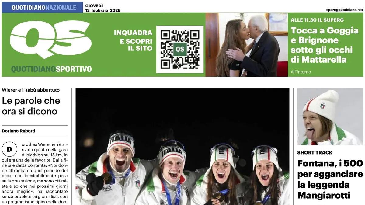 Il QS titola: "Sollievo Milan: Pulisic corre verso il rientro"