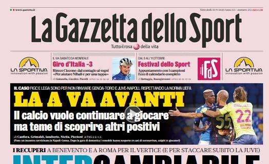 La Gazzetta in apertura: "Milan: preso Hauge, Paquetà a Lione. Ora l'assalto a Tomiyasu o Nastasic"