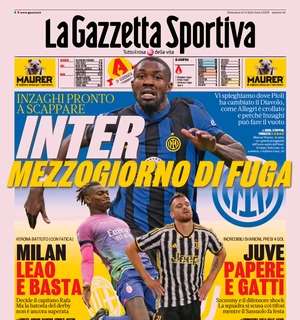 Milan, riecco i tre punti! Le prime pagine dei quotidiani sportivi: Leao protagonista