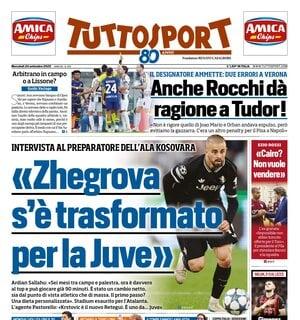 Tuttosport in apertura sul Milan: "Gimenez si sblocca e fa festa pure Nkunku"
