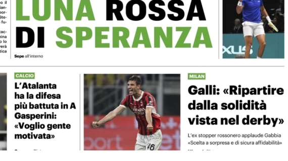 Il QS e le parole di Filippo Galli sul Milan: "Ripartire dalla solidità vista nel derby"