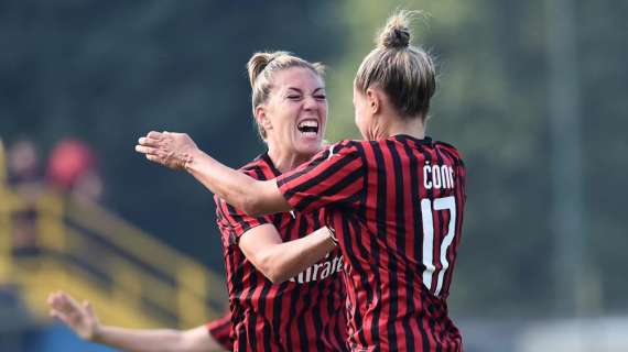 Milan Femminile, gli scatti della vittoria sull'Inter in Coppa Italia