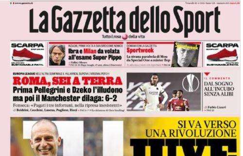 La Gazzetta in prima pagina: "Ibra e Milan da volata all'esame Super Pippo"