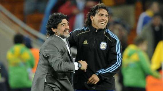 Maradona: "Tevez al Milan? Speriamo, se sceglie i rossoneri non se ne pentirà"