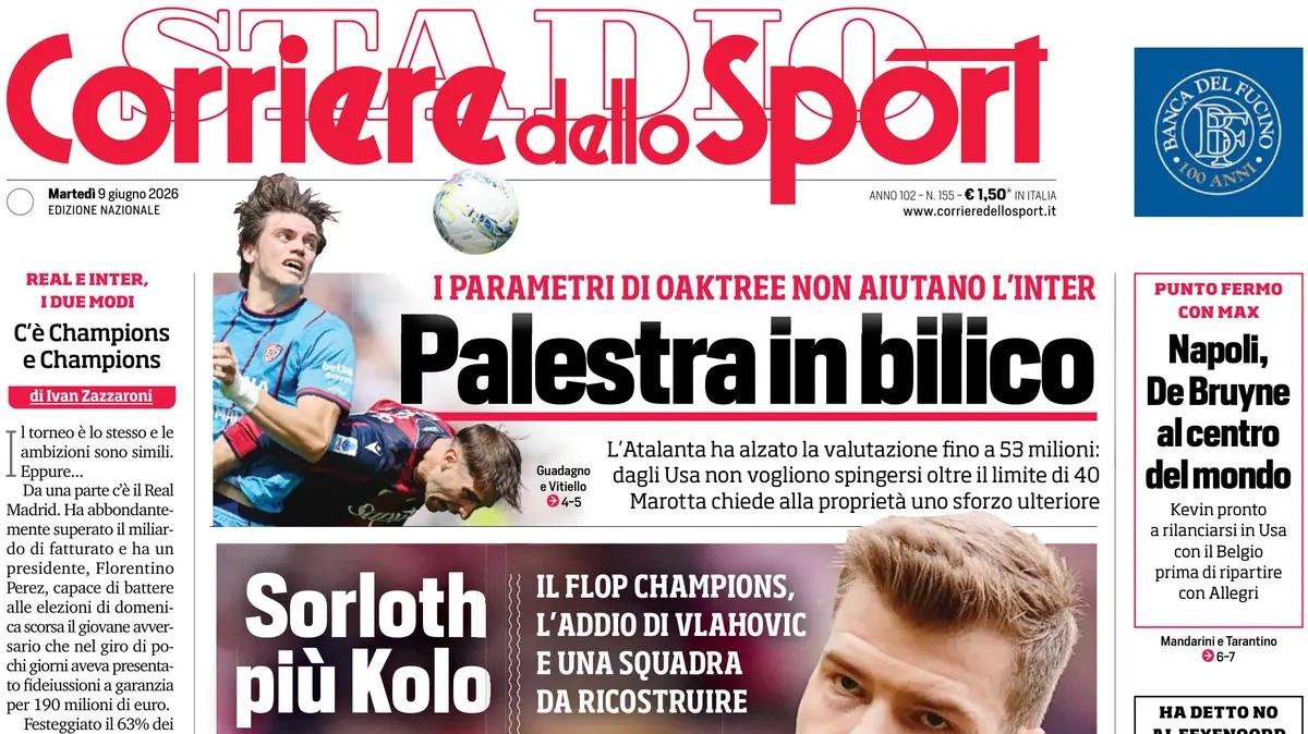 Il CorSport in prima pagina: "Svolta Glasner: prenota il Milan. Ieri altro contatto"