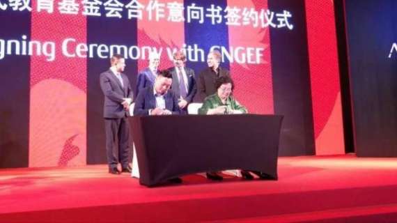 Milan, firmato accordo con il CNGEF per lo sviluppo del calcio in Cina