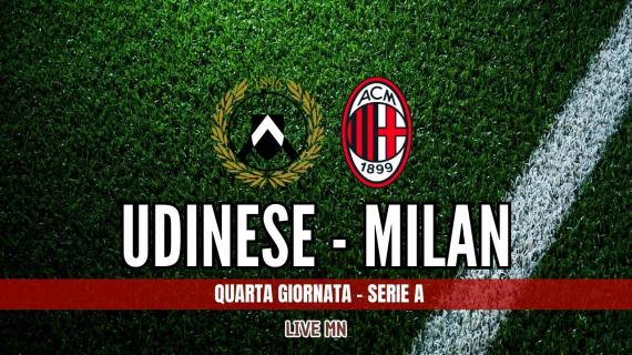 LIVE MN - Udinese-Milan (0-2): tris rossonero, ancora a segno Pulisic