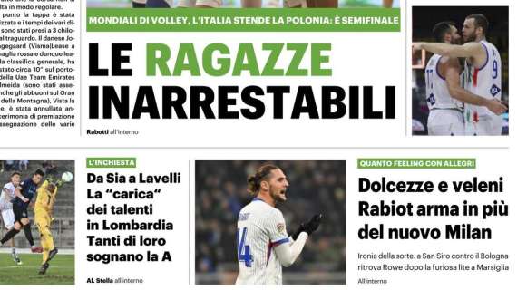 QS: "Dolcezze e veleni: Rabiot arma in più del nuovo Milan"